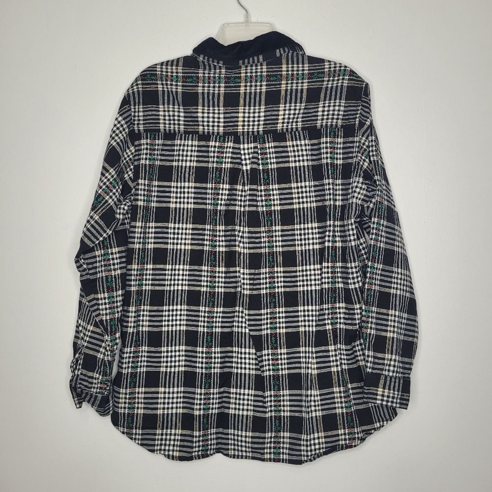 Basic Editions Black White Holiday Christmas Butt… - image 2